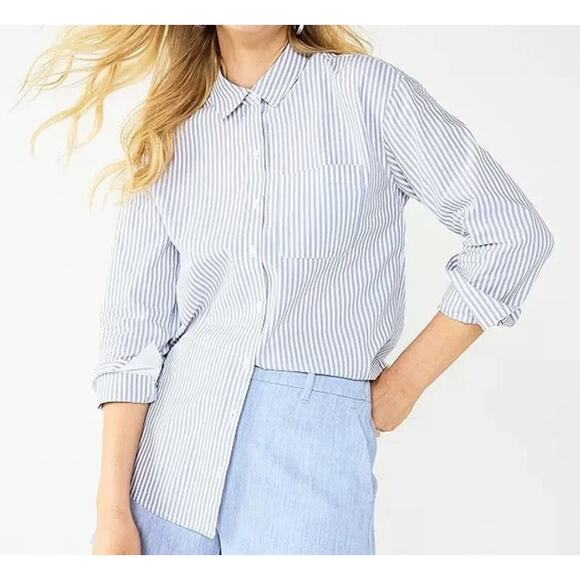 Nine West Long Sleeve Structured Button Down Shirt - Size XXL ** - Picture 1 of 7